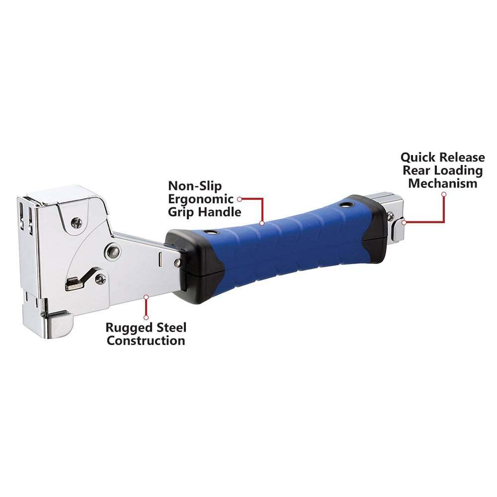 Air Locker A14 Heavy-Duty Professional T50 Hammer Tacker - Uses 6-14mm Flat Wire Staples #140 Type